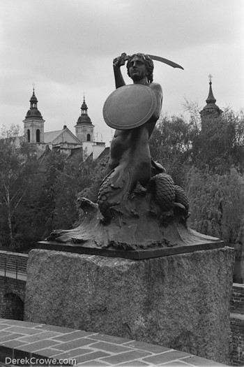 Mermaid Statue - Warsaw, Poland British Rail