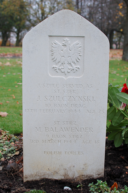 Jan Szulc (served as Szulczyński) Polish War Grave