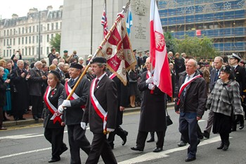 Polish Combatants Memorial Group - Remembrance Sunday Glasgow 2011