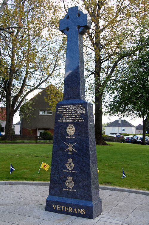 Veterans Memorial Monument in Knightswood, Glasgow