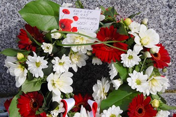 SPK Nr 465 Nottingham Wreath - Polish Armed Forces Memorial 2012