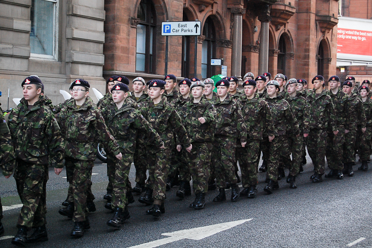 Army Cadets - Remembrance Sunday Glasgow 2012