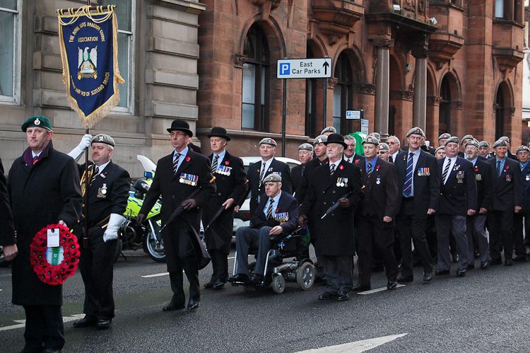 Royal Scots Dragoon Guards Assocation - Remembrance Sunday Glasgow 2012