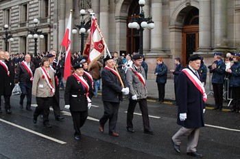 Polish Combatants Memorial Group  - Remembrance Sunday Glasgow 2012