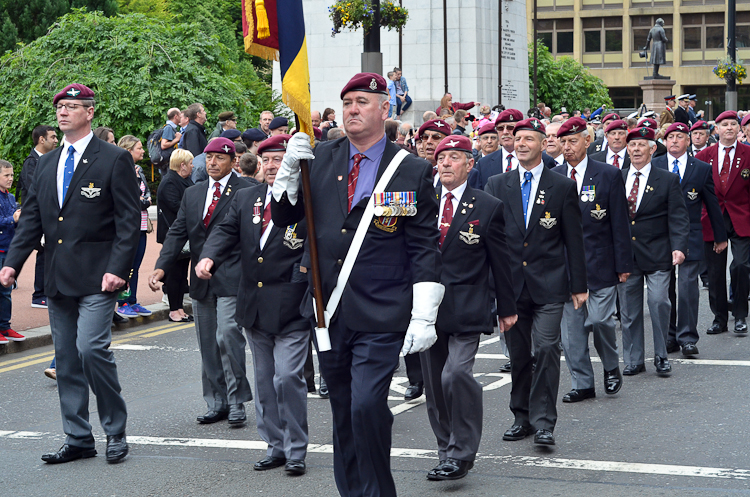 Parachute Regiment Veterans - George Square Glasgow AFD 2013