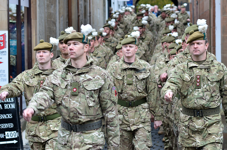 Royal Highland Fusiliers (2 Scots) - Freedom Parade Ayr, Scotland 2013