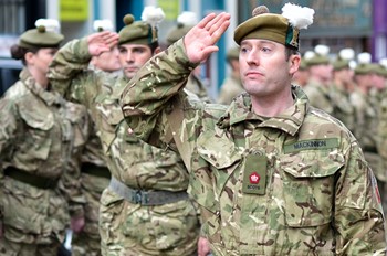 Major MacKinnon, Royal Highland Fusiliers (2 Scots) - Ayr, Scotland 2013