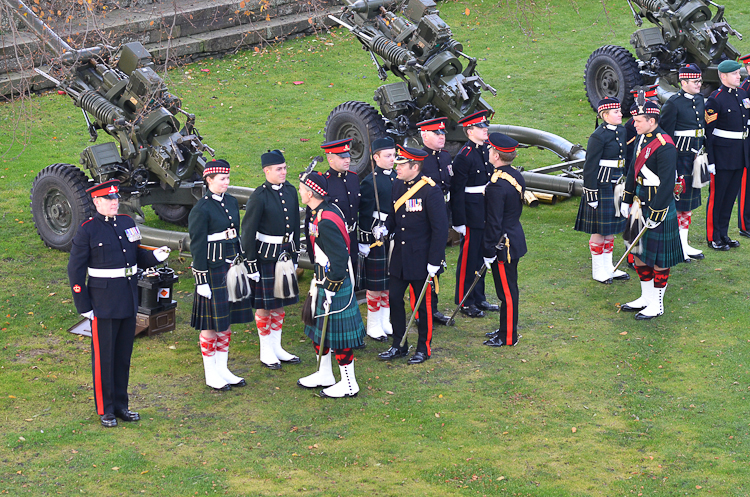 21 Gun Salute at Stirling Castle - 14 November 2013