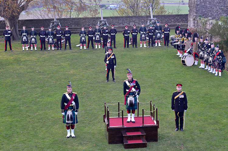 21 Gun Salute at Stirling Castle - Birthday of Prince Charles