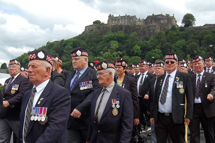 Argyll & Sutherland Highlanders Veterans - Armed Forces Day 2014 Stirling 2014