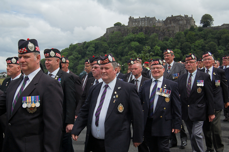 Argyll & Sutherland Highlanders Veterans Parade in Stirling