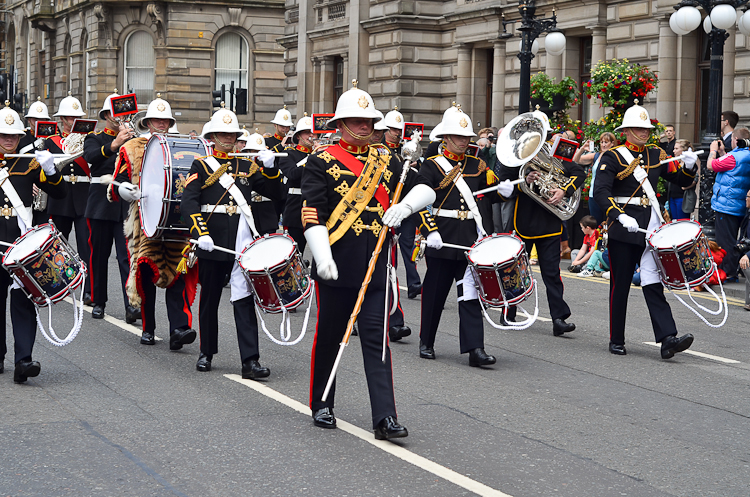 Royal Marines Band Scotland - Glasgow Armed Forces Day 2014
