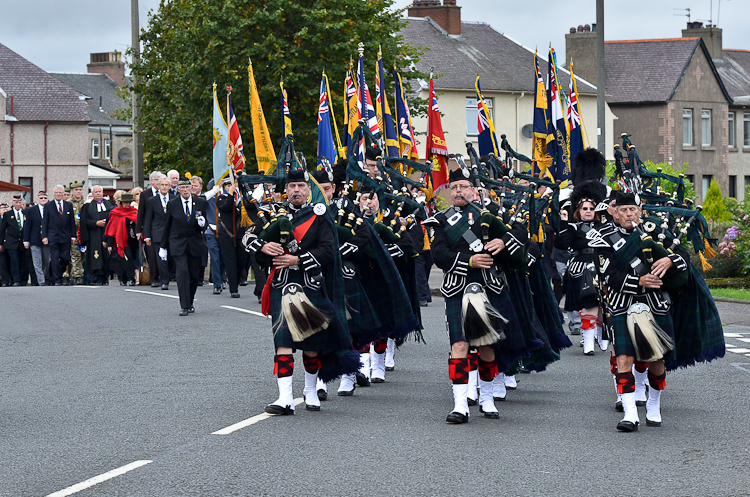 Argyll & Sutherland Highlanders Regimental Association Pipes and Drums - Grangemouth 2014