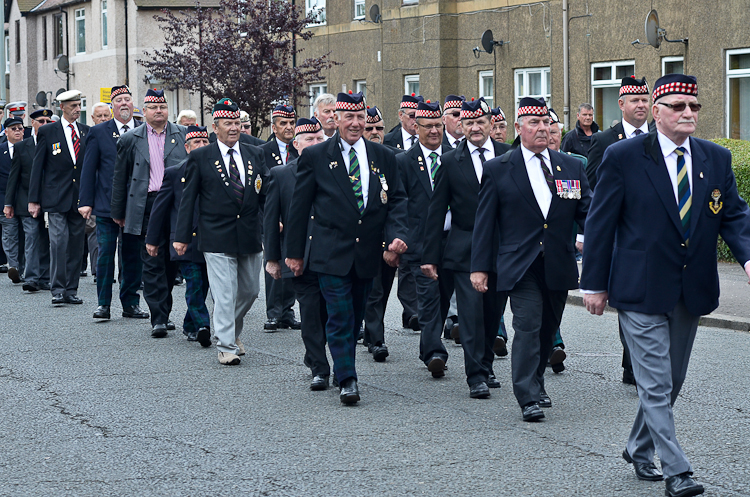 Argyll & Sutherland Highlanders Veterans - Grangemouth AFD 2014