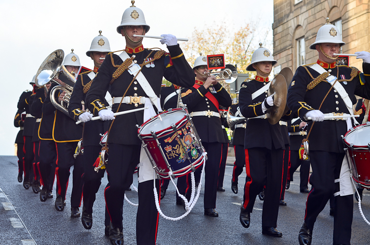 Royal Marines Band - West George Street, Glasgow 2014 Parade