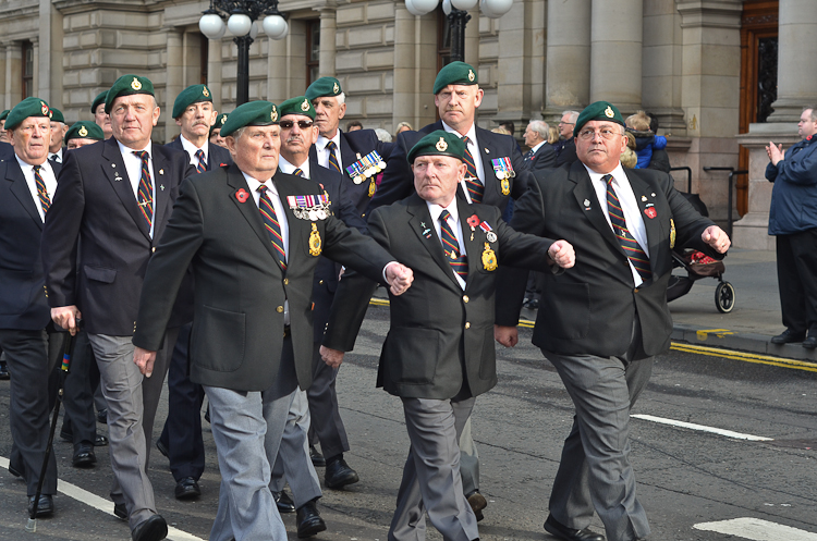 Royal Marine Veterans - George Square, Glasgow 2014