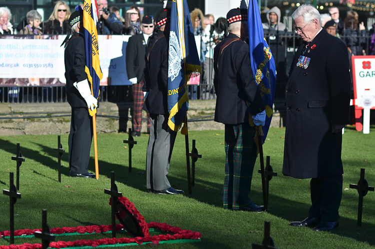 Lieutenant General Sir Alistair Irwin Royal British Legion - Garden of Remembrance Edinburgh 2014