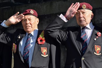 Airborne Engineers Association Veterans - Garden of Remembrance Service Edinburgh 2014