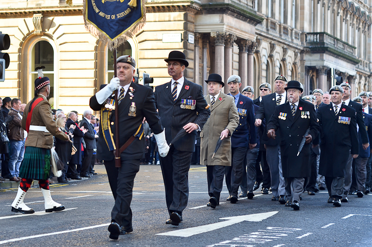 Royal Scots Dragoon Guard Association - Remembrance Sunday Glasgow 2014