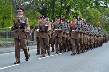 Duke of Lancaster's Regiment Freedom Parade - Maryport 2015