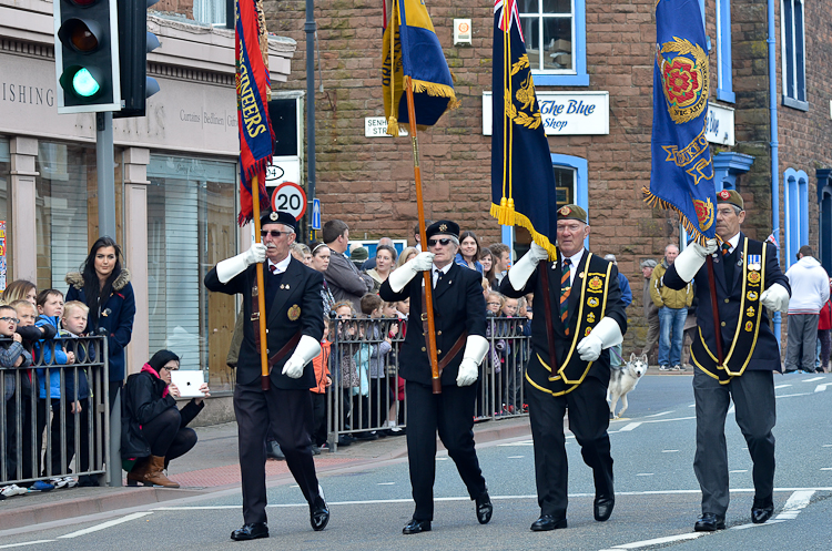 Veterans Duke of Lancaster's Regiment Freedom Parade - Maryport 2015