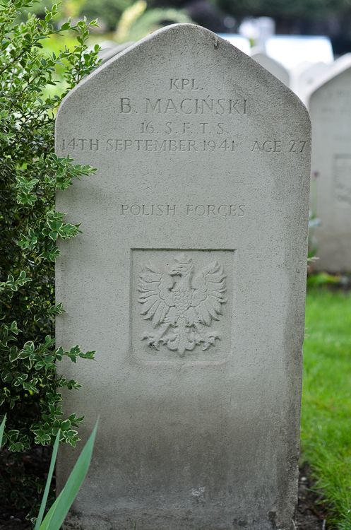 Bernard Macinski Polish War Grave