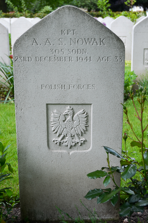 Alfons Antoni Szymon Nowak Polish War Grave
