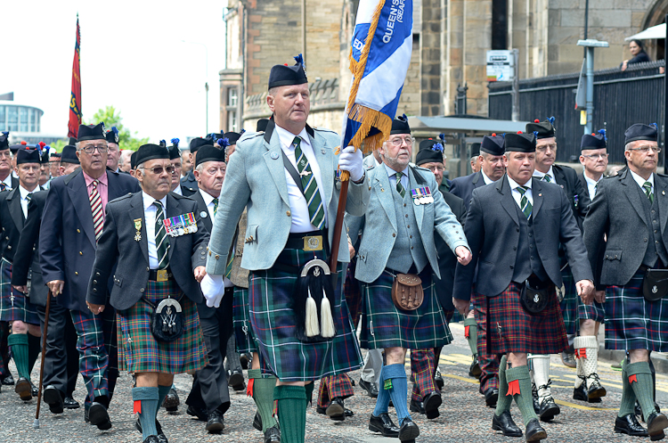 Veterans Parade on Armed Forces Day 2015 Edinburgh