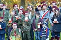 Polish Scouts 3 RDH "Nieprzemakalni" Edinburgh - All Saints Day 2015