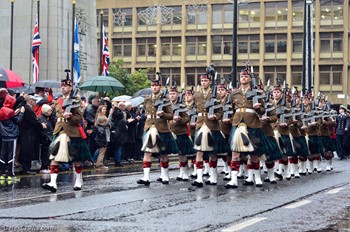 52nd Lowland (6 Scots) Royal Regiment of Scotland - Remembrance Sunday Glasgow 2015