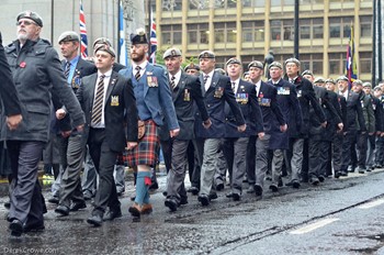 Royal Scots Dragoon Guards Veterans - Remembrance Sunday Glasgow 2015