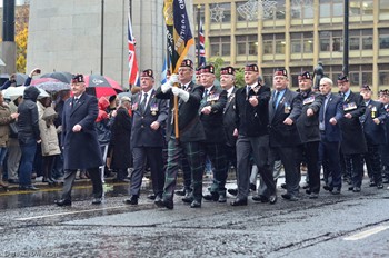 Royal Highland Fusiliers Veterans Association - Remembrance Sunday Glasgow 2015