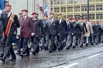 Parachute Regiment Veterans - Remembrance Sunday Glasgow 2015