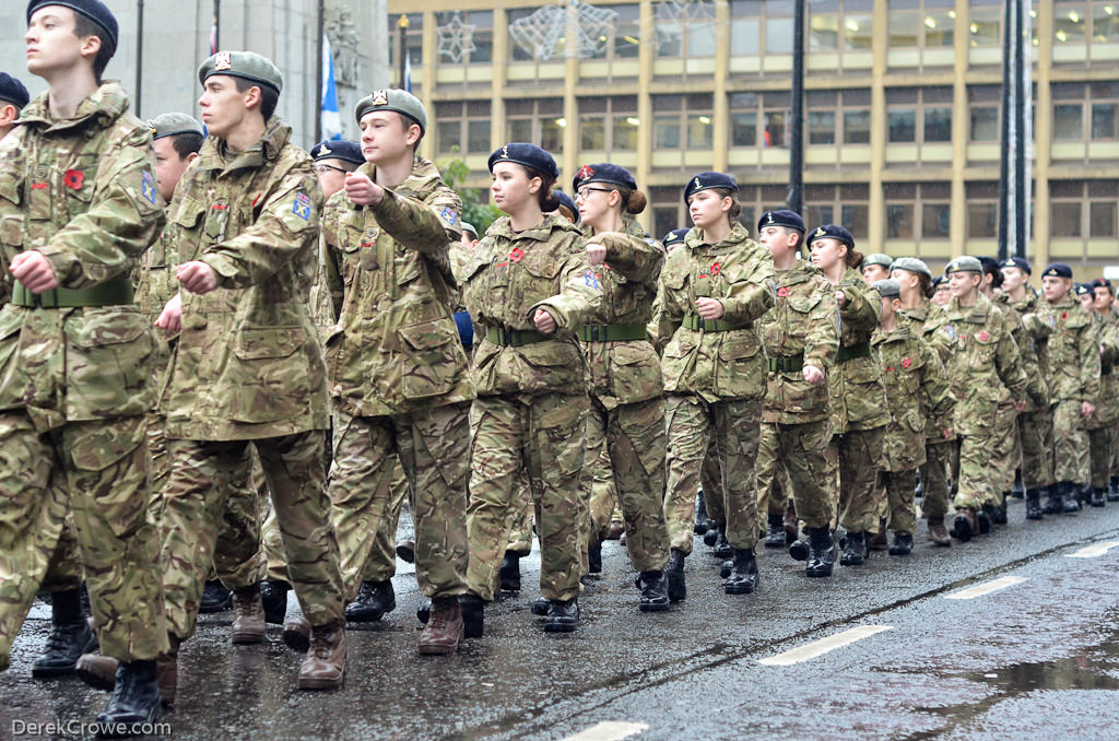 Cadets Parade - Remembrance Sunday Glasgow 2015