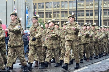 Army Cadets George Square Glasgow Remembrance Sunday 2015