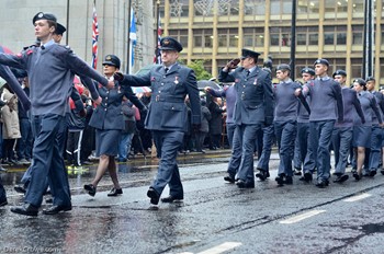 Air Training Corp - George Square, Glasgow, Remembrance Sunday 2015