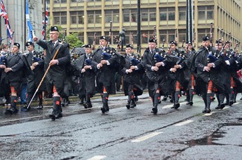 Pipe Band Police Scotland - Remembrance Sunday Glasgow 2015