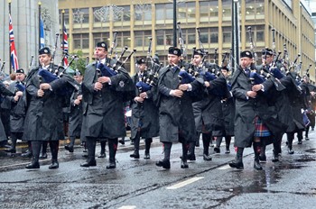 Scottish Fire and Rescue Pipe Band - Remembrance Sunday Glasgow 2015
