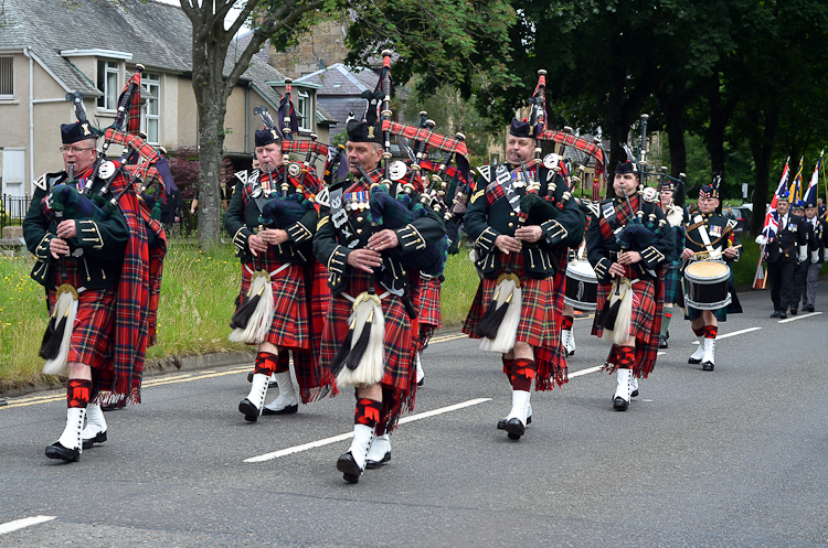 7 Scots Pipes and Drums - Stirling Military Show 2016