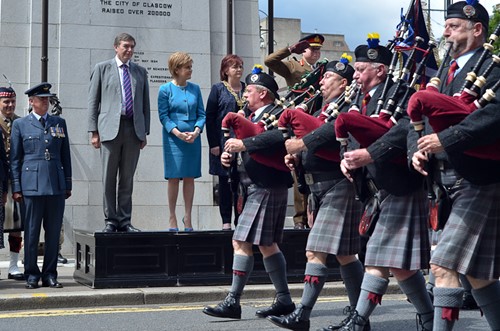 Isle of Cumbrae Royal British Legion Scotland Pipe Band - Cenotaph Glasgow 2016