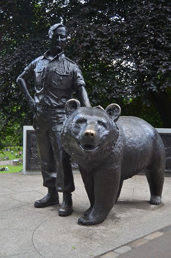 Wojtek the Bear Statue - Princes Street Gardens, Edinburgh