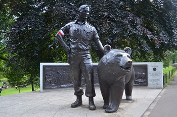 Wojtek the Bear Memorial - Princes Street Gardens, Edinburgh