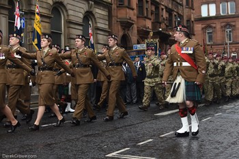 British Army - Remembrance Sunday (Armistice Day) Glasgow 2018