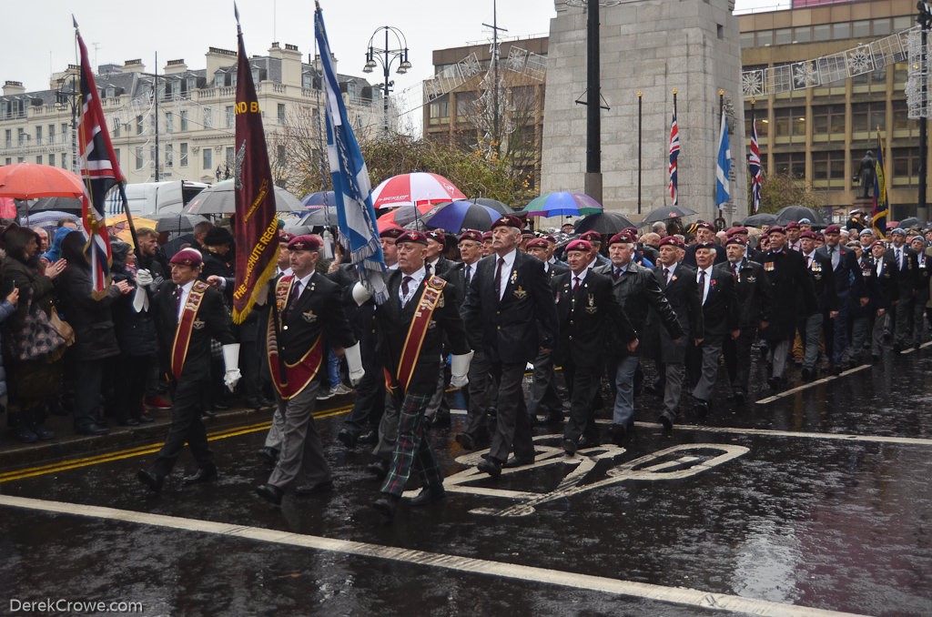 Parachute Regiment Association Parade - Remembrance Sunday (Armistice Day) Glasgow 2018