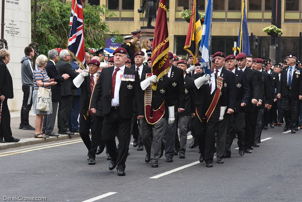 Parachute Regiment Association Veterans - Armed Forces Day Glasgow 2019