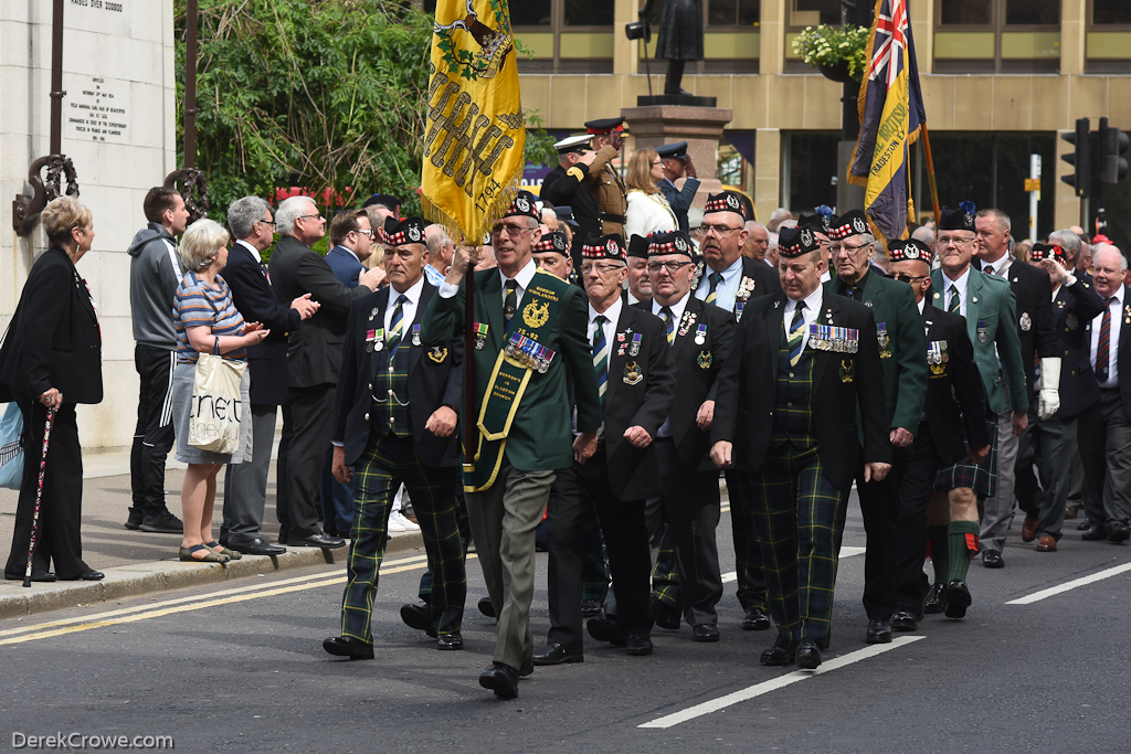 Gordon Highlanders in Glasgow - Armed Forces Day Glasgow 2019