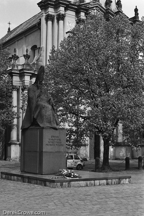 Cardinal Stefan Wyszyński Statue - Warsaw, Poland