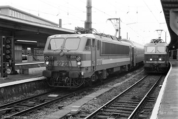 Ost-West Express Train at Brussels Midi 1995 British Rail