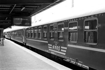 WARS Polish sleeper car - Ost-West Express Train - Brussels Midi 1995 British Rail