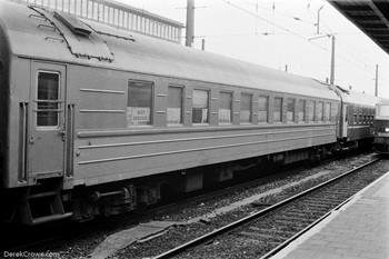 Ukrainian Sleeper Car - Ost-West Express Train - Brussels Midi 1995 British Rail